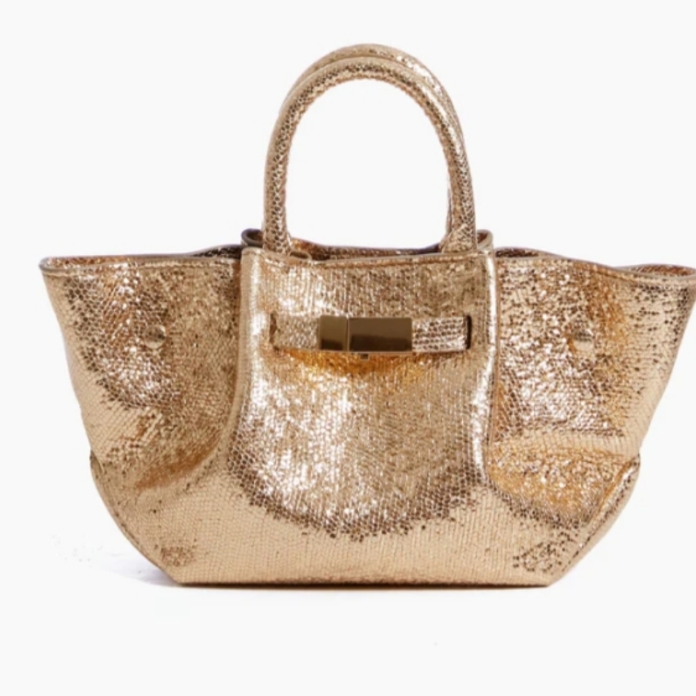 DeMellier London Gold Mini London Bag